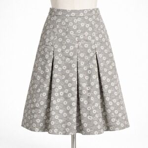 Vintage Elemente Clemente Pleated Midi Skirt Gray S Preppy Old Money Classic